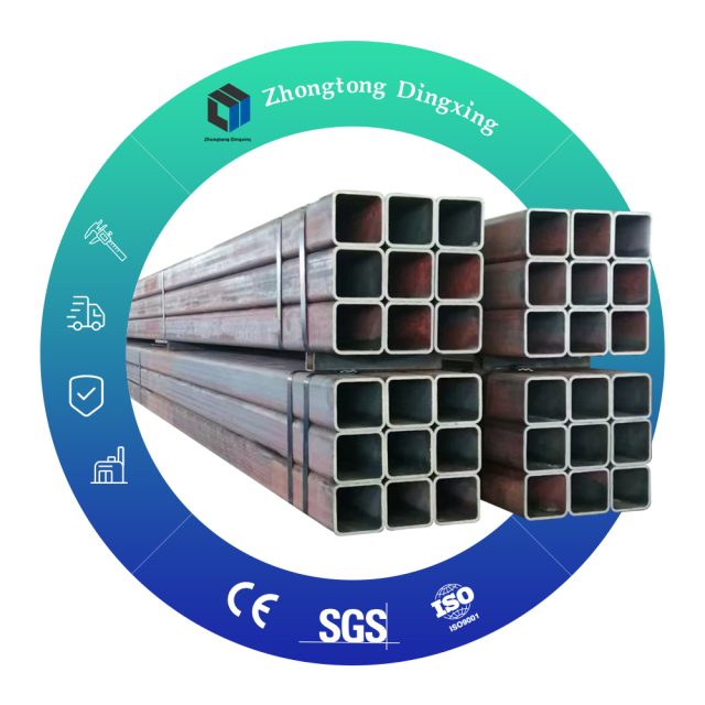 R-angle or Right-angle Galvanized Square Tubes: Customizable Drawn for Industrial Use