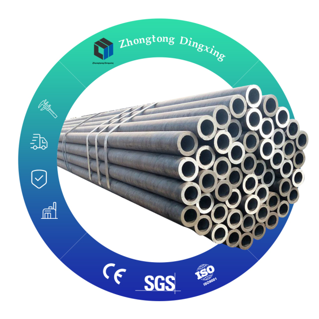 Seamless Steel Tubes Per Ms Pipe Weight Meter St33/1.0033/Q355 SCH40 API JIS Certified for Boiler Drill Pipe Welding Cutting
