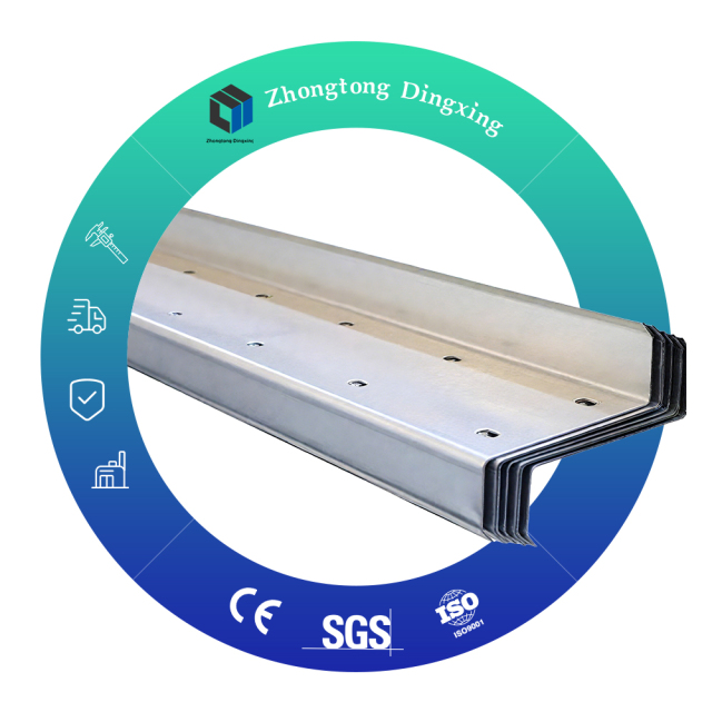 Cold Rolled Z Purlin Profile Galvanized Steel Slotted Channel Mild Steel ASTM Standard Welding Cutting Processing Services