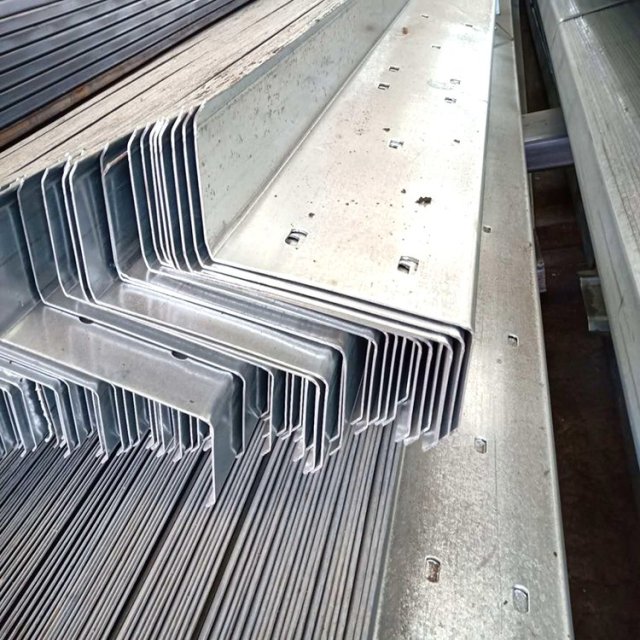 Cold Rolled Z Purlin Profile Galvanized Steel Slotted Channel Mild Steel ASTM Standard Welding Cutting Processing Services