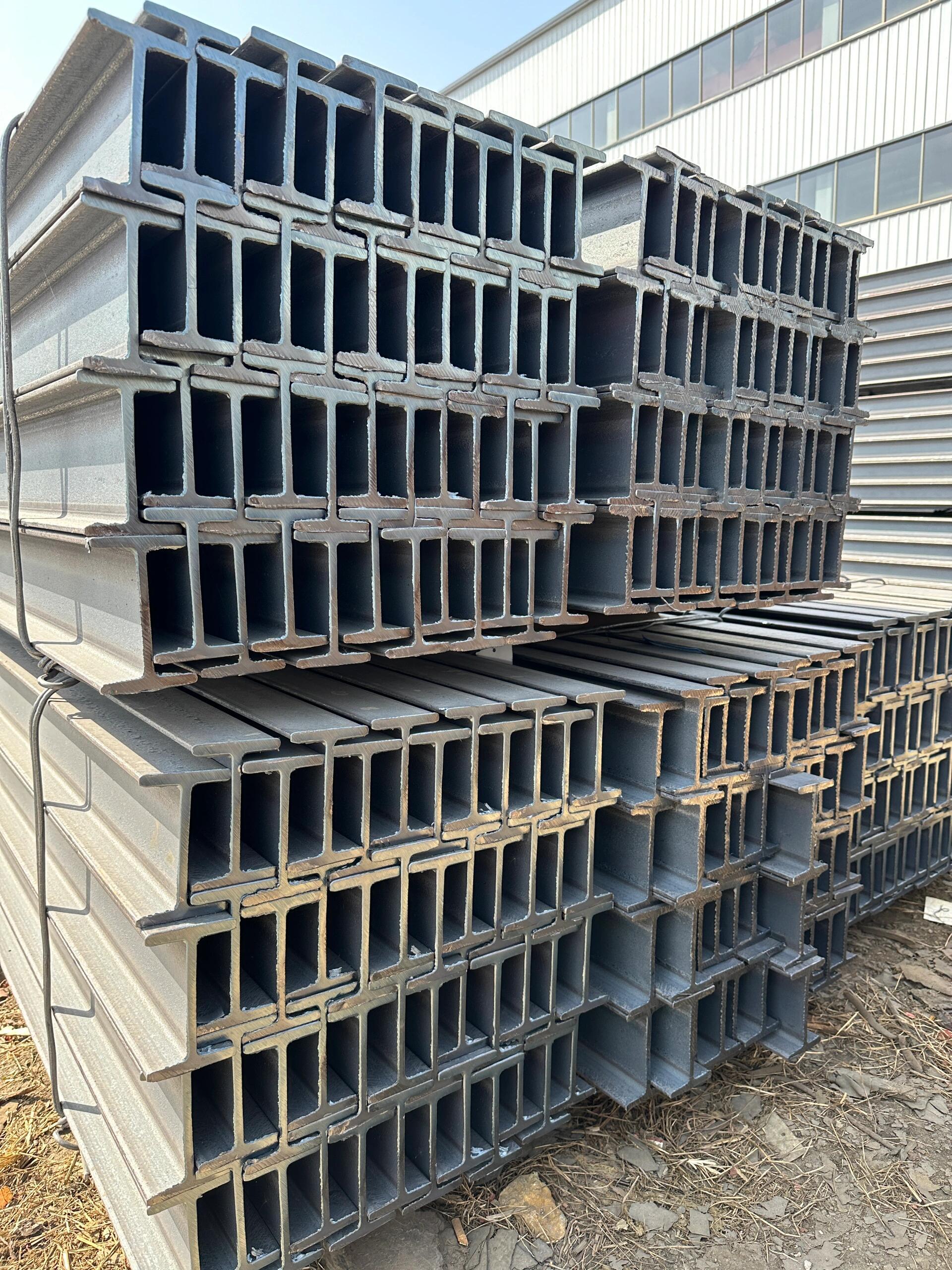 H Beam ASTM A36 Hot Rolled Welding Universal Beam Q235B Q345E Beam 16Mn Galvanized H Steel Structure Steel