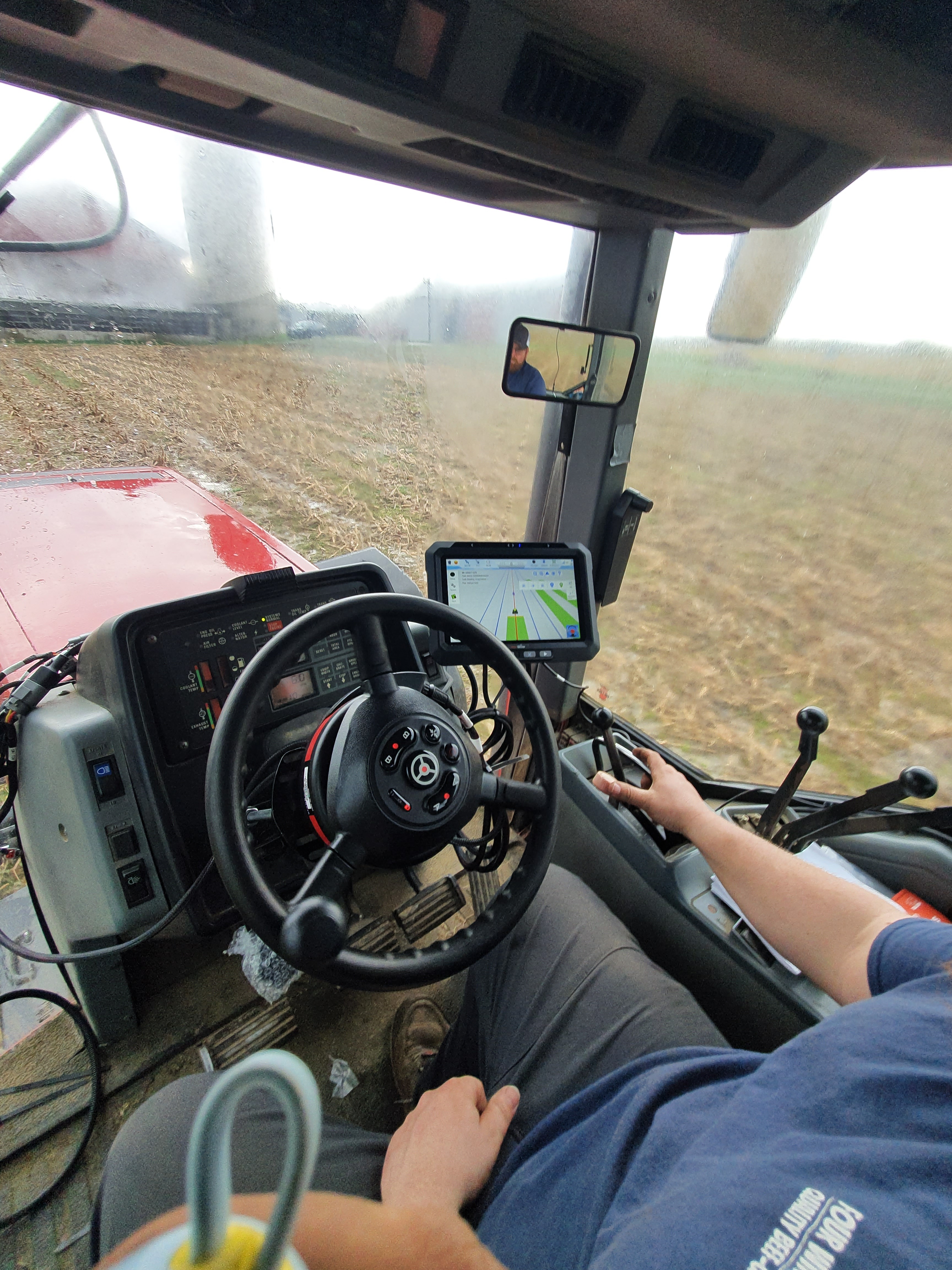 MacSteer N50 retrofit kit installed on a tractor