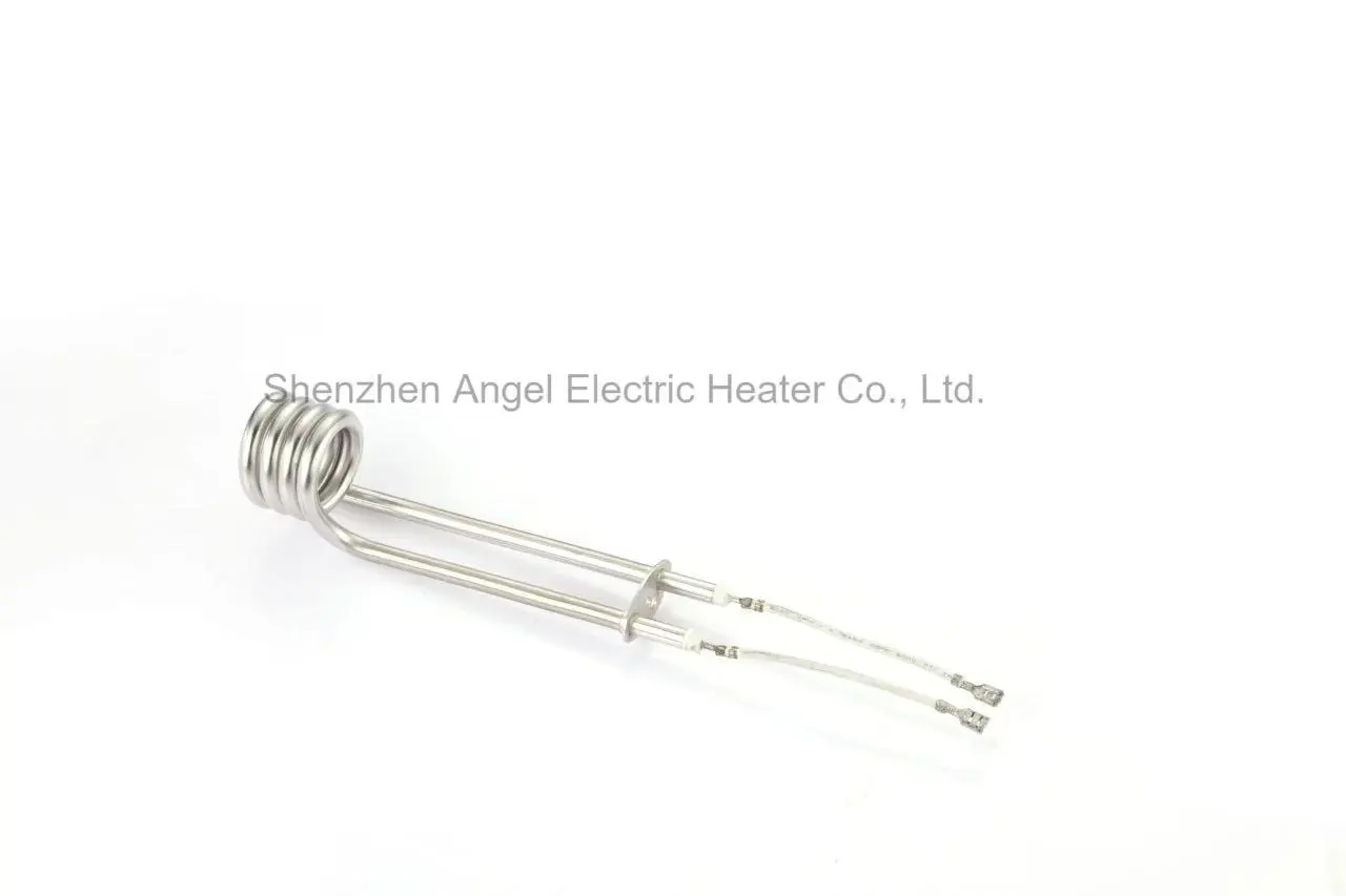 Stainless steel water dispenser heating tube with long handle structure