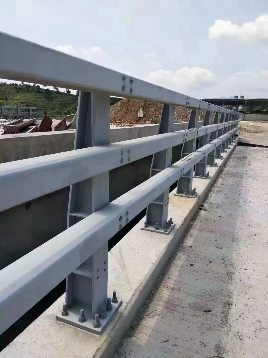 Bridge guardrail