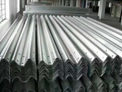Corrugated guardrail