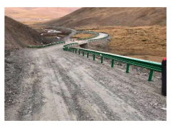 Corrugated guardrail