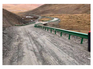 Corrugated guardrail