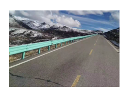 Corrugated guardrail