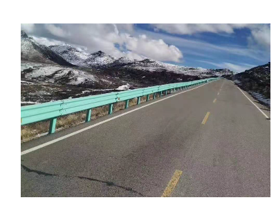 Corrugated guardrail