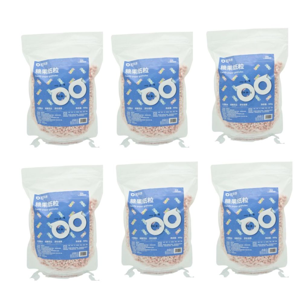 Candy Wrapper-Based Paper Pellets 6 bags