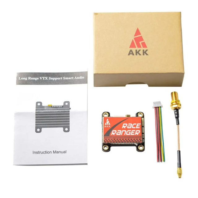 AKK Race Ranger VTX 5.8G 1.6W Long Range Transmitter VTX FPV 1.6W Smart Audio VS RUSH TANK SOLO 1.6W