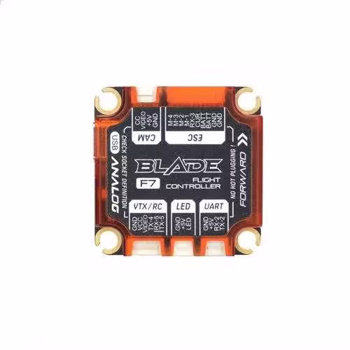 RUSHFPV RUSH BLADE V2 F722 Analog / Digital Flight Controller Extreme 60A 128K BLHELI32 4in1 ESC Stack Speedybee F405 V3