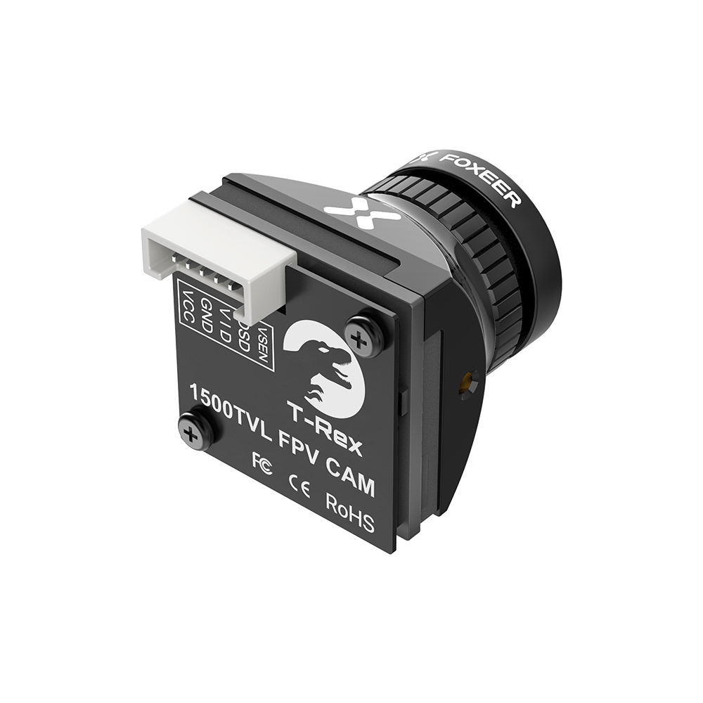 Foxeer T-Rex Micro 1500TVL Super WDR PAL/NTSC Switchable Low Latency FPV Camera 19*19mm for FPV Racing Freestyle Drones