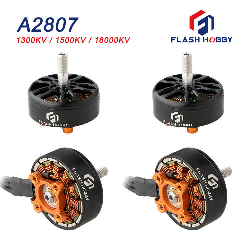 Flashhobby 2807 1300kv 895.7W 25.2V DC Motor Outrunner Brushless for FPV- Racing Motor Aircraft Drone