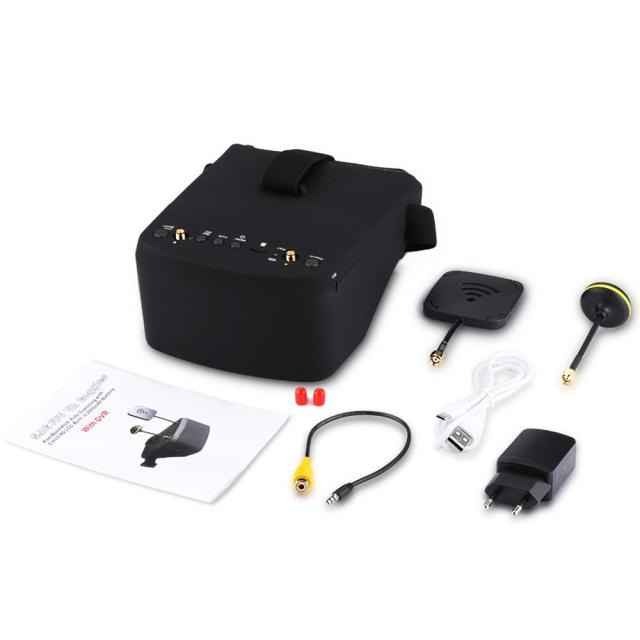 800D 5 Inch 40ch 5.8ghz FPV Goggles with Built in DVR and Split Monitor Desig