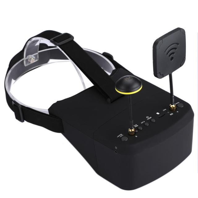800D 5 Inch 40ch 5.8ghz FPV Goggles with Built in DVR and Split Monitor Desig