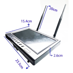 9 Inch 5.8G FPV Monitor LCD Screen with 800X480 Resolution 20Hz-20Khz Stereo Dual Receiver Accessory for RC FPV Drone Quadcopter