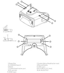 SKYZONE Cobra X V2/V4 Goggle Racing Drone Accessories 5.8g Frequency with 8g Weight for Camera Application Battery Power