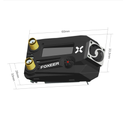 Foxeer Wildfire 5.8GHz 72CH Dual Receiver OLED Ground Station Module Support OSD Firmware Update for Fatshark FPV