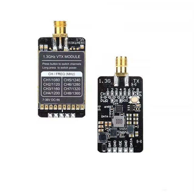 1.3G VTX RX Receiver MODULE 8CH 800MW Audio Video FPV Transmitter Receiver Module 7-36V for RC FPV Long Range Fpv Drone Vtx
