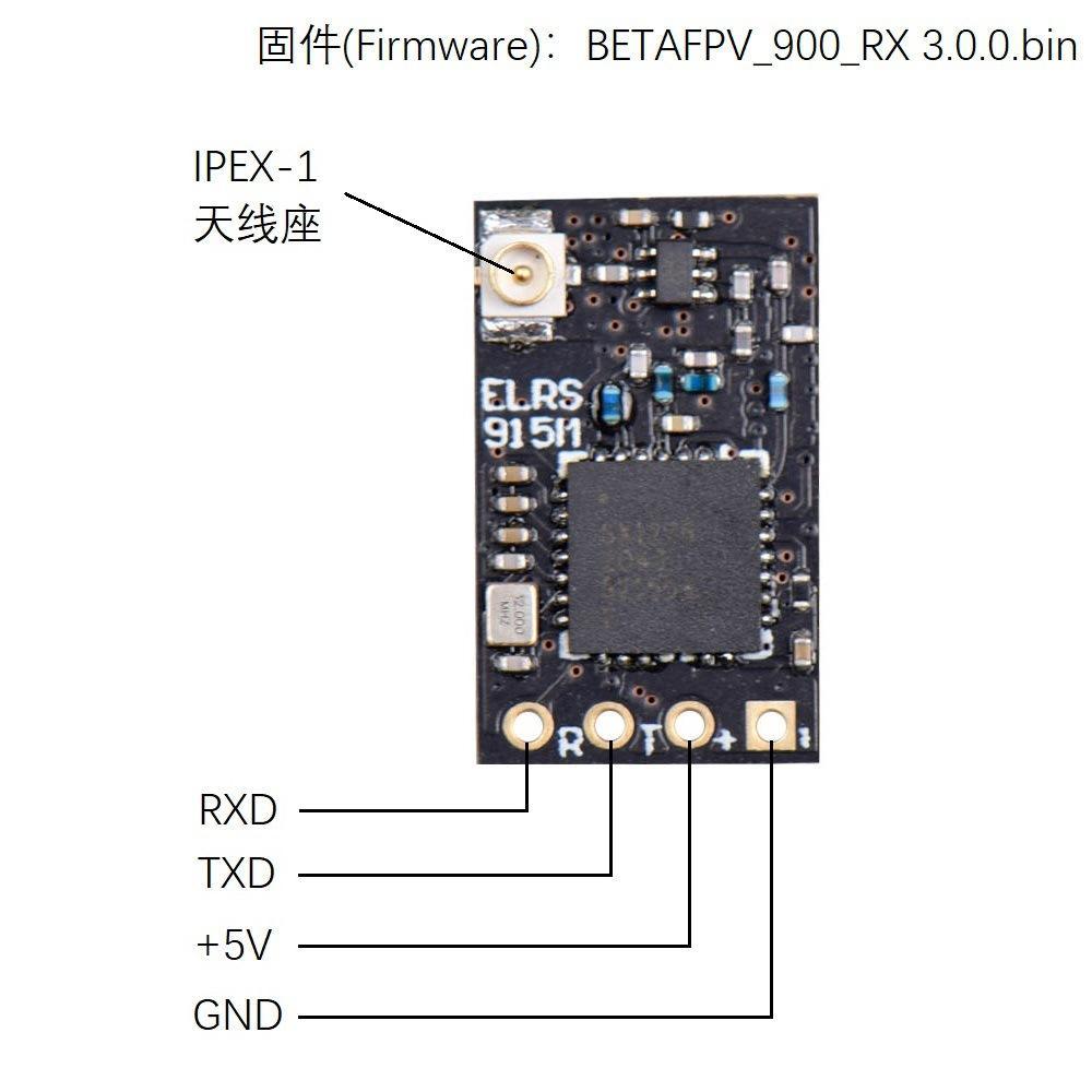 FPV Accessories Spare Parts JHEMCU ELRS 915MHZ ExpressLRS 900RX CRSF ELRS 915 Receiver for Long Rang FPV Racing Drone/Airplane