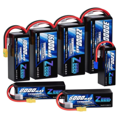 Zeee FPV Drone Battery 6S 22.2V 5200/6000/6500/7500/8000/9000/10000/12000mAh 6S Lipo Battery