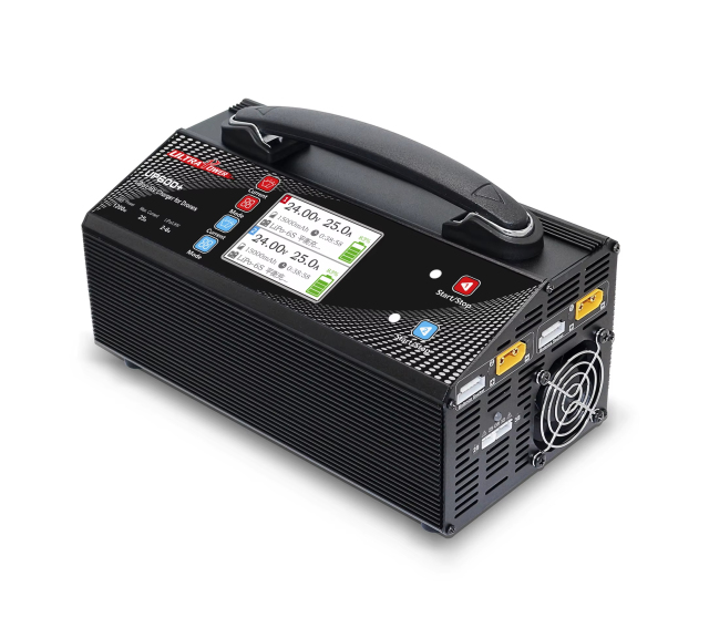 Drone Charger UP600+ 1200W Dual Channels 25A Balance Smart 2-6S LiPo LiHV Charger