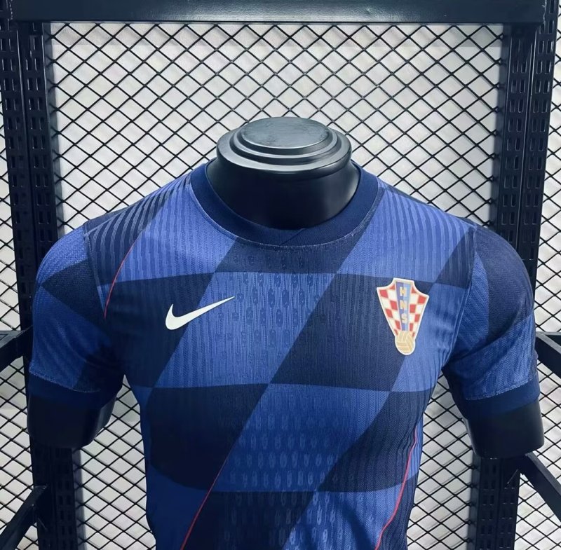 【 Player Version 】Croatia 2024/2025 Euro Away Jersey Player Version
