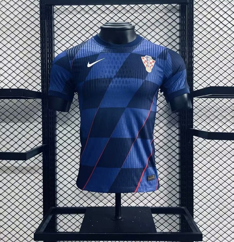 【 Player Version 】Croatia 2024/2025 Euro Away Jersey Player Version