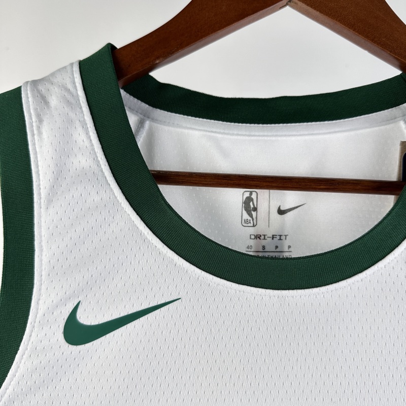 【 NBA 】Men’s 2024 Jayson Tatum White Team NO.0 Jersey – City Edition