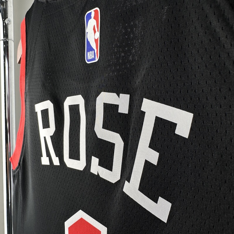 【 NBA 】Chicago Bulls Derrick Rose 2024 Swingman Jersey NO.1  - City Edition