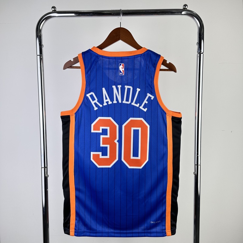 【 NBA 】New York Knicks season 2024 RANDLE Team Jersey NO.30  – City Edition