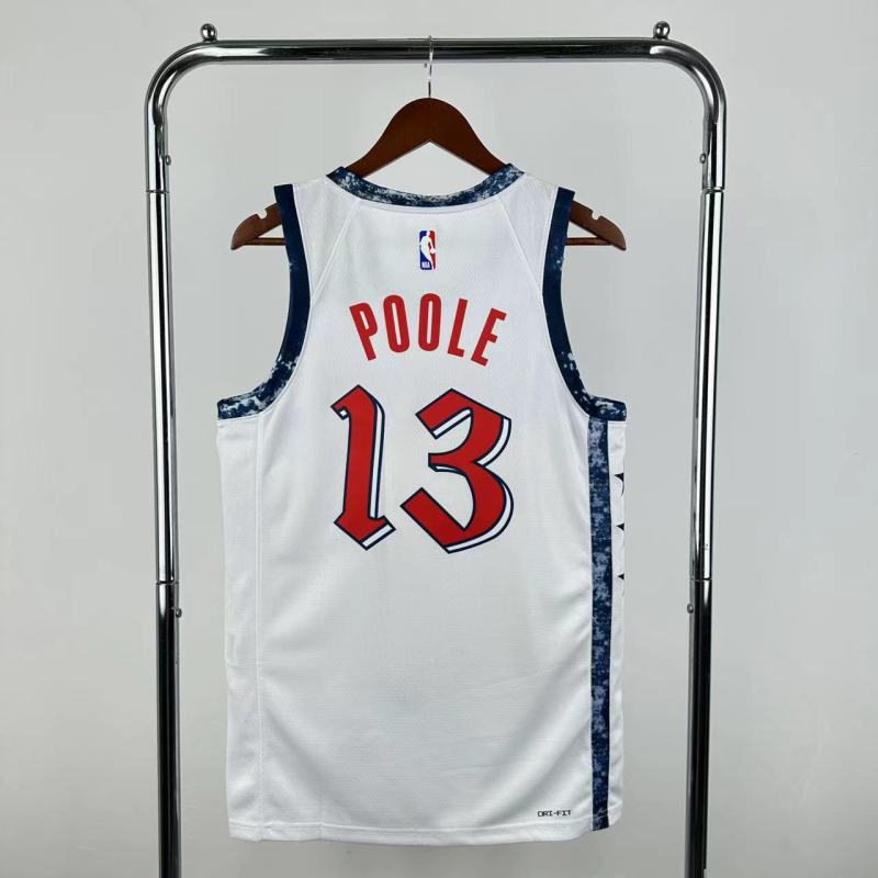 【 NBA 】Washington Wizards season 2025 POOLE Team Jersey NO.13 – City Edition