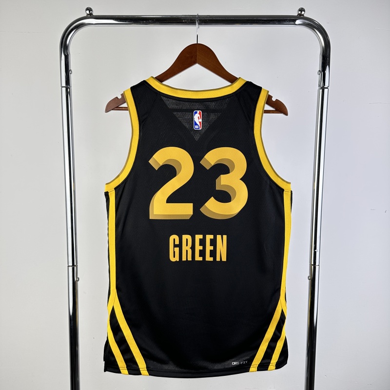 【 NBA 】Golden State Warriors season 2024 GREEN Team Jersey NO.23 – City Edition