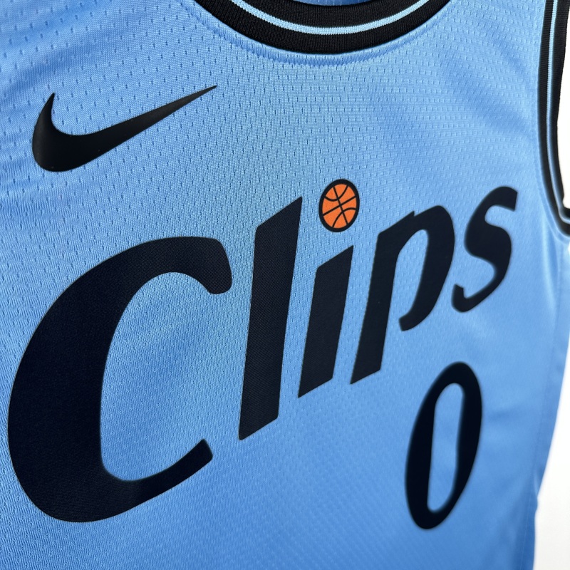 【 NBA 】Los Angeles Clippers season 2025 WESTBROOK Team Jersey NO.0 – City Edition