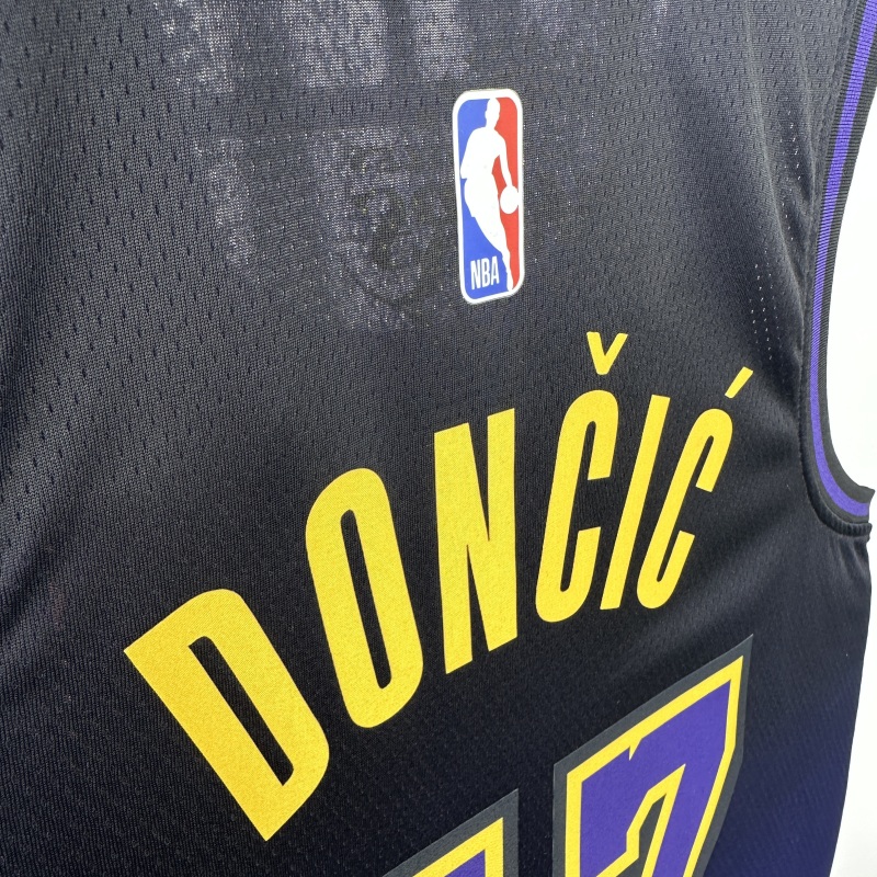 【 NBA 】Los Angeles Lakers season 2025 Dončić Team Jersey NO.77 – City Edition