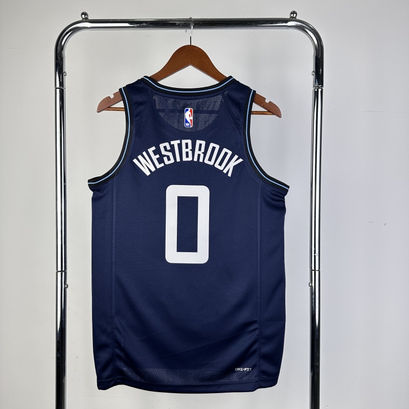 【 NBA 】Los Angeles Clippers season 2024 WESTBROOK Team Jersey NO.0 – City Edition