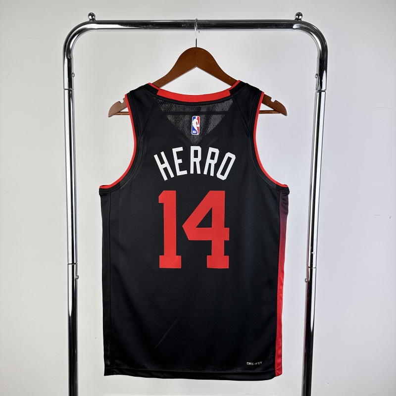 【 NBA 】Miami Heat season 2024 HERRO Team Jersey NO.14  – City Edition
