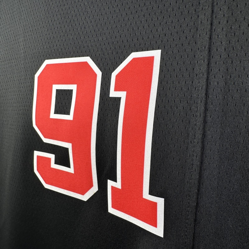 【 NBA 】Chicago Bulls Dennis Rodman 2024 Swingman Jersey NO.91 - City Edition