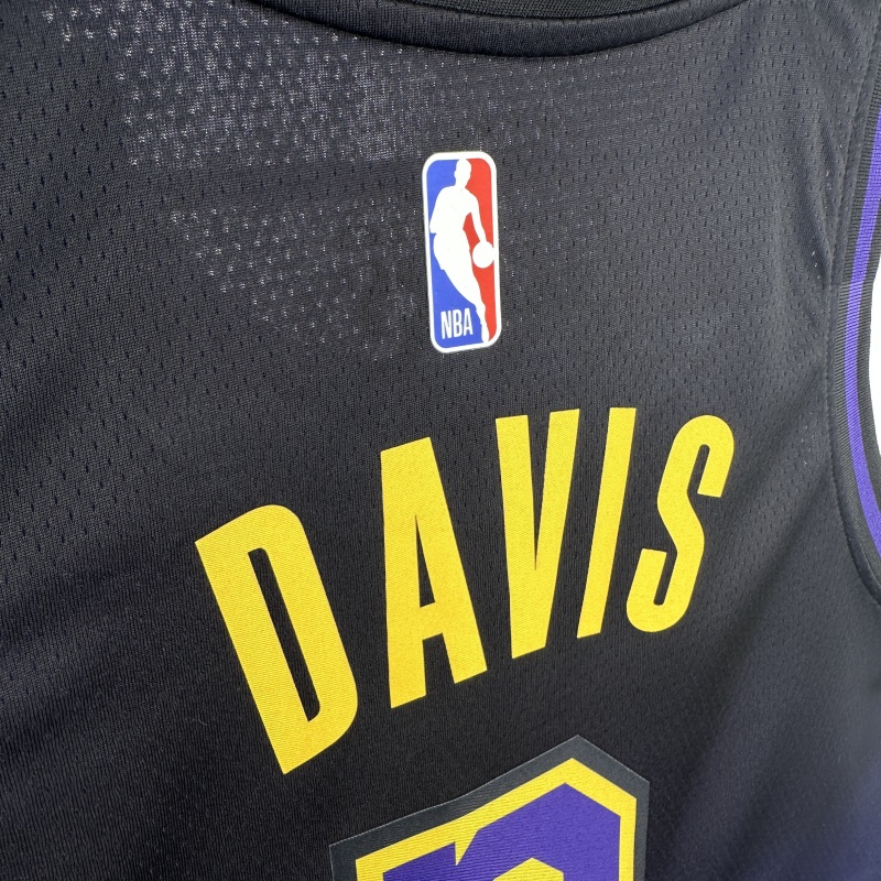 【 NBA 】Los Angeles Lakers season 2025 DAVIS Team Jersey NO.3 – City Edition
