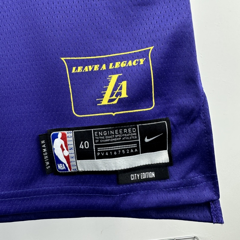 【 NBA 】Los Angeles Lakers season 2025 Dončić Team Jersey NO.77 – City Edition