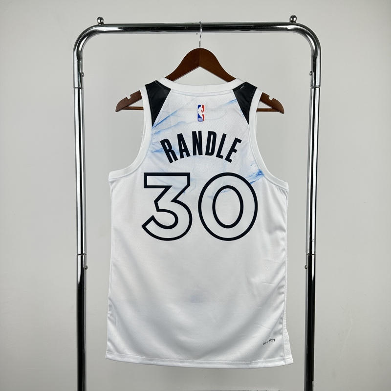 【 NBA 】Minnesota Timberwolves season 2025 RANDLE Team Jersey NO.30 – City Edition