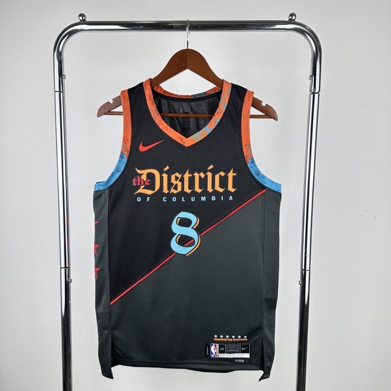 【 NBA 】Washington Wizards season 2024 AVDIJA Team Jersey NO.8 – City Edition