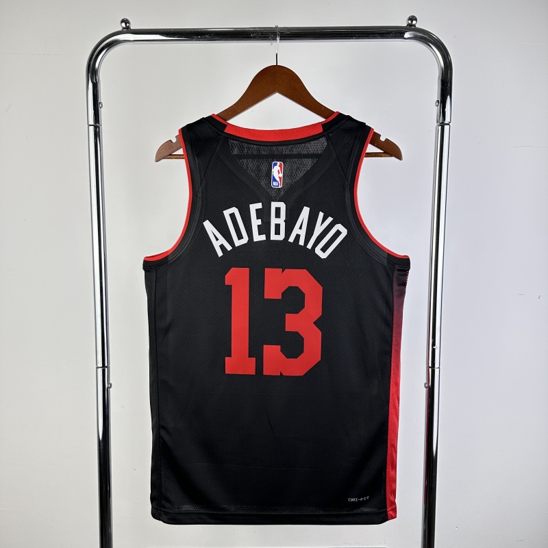 【 NBA 】Miami Heat season 2024 ADEBAYO Team Jersey NO.13  – City Edition