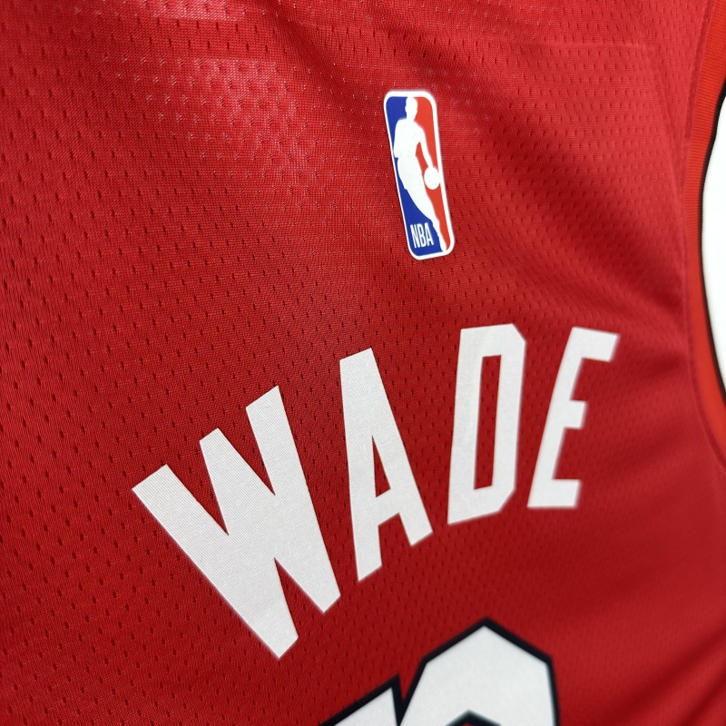 【 NBA 】Miami Heat season 2025 WADE Team Jersey NO.3  – City Edition
