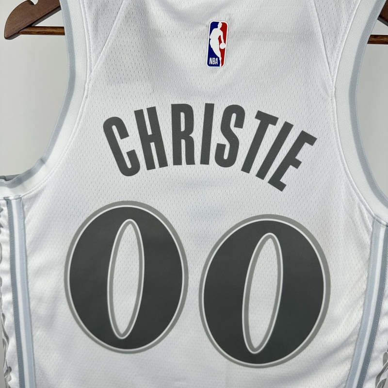 【 NBA 】Dallas Mavericks season 2025 CHRISTIE Team Jersey NO.0 – City Edition