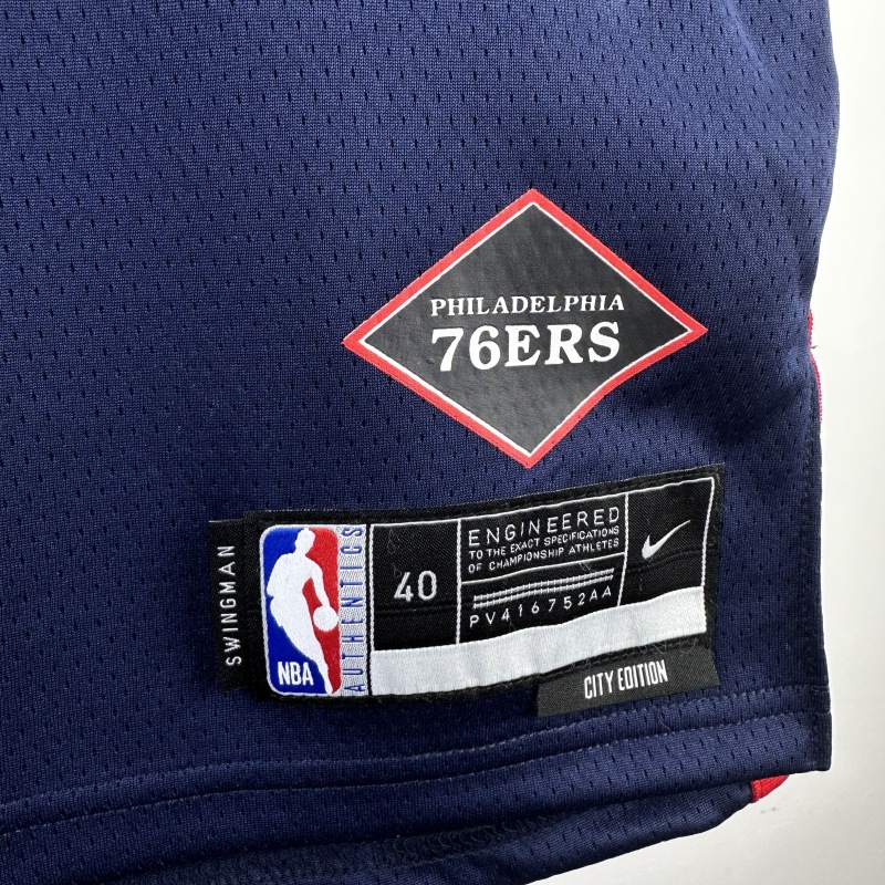 【 NBA 】Philadelphia 76ers season 2024 EMBIID Team Jersey NO.21 – City Edition