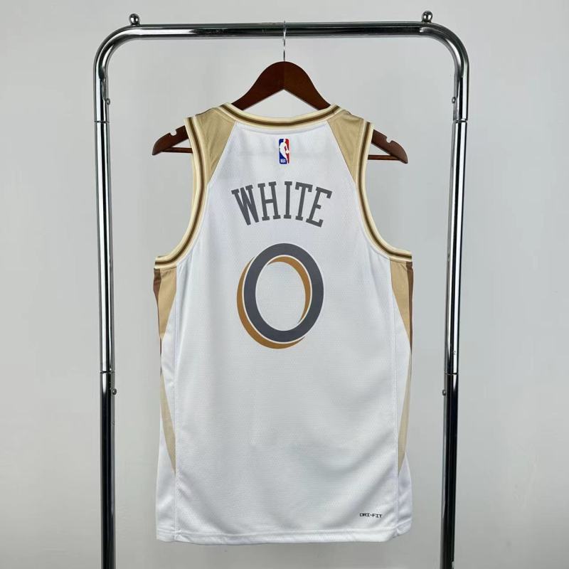 【 NBA 】Chicago Bulls season City 2025 Edition White Jersey No.0 - City Edition