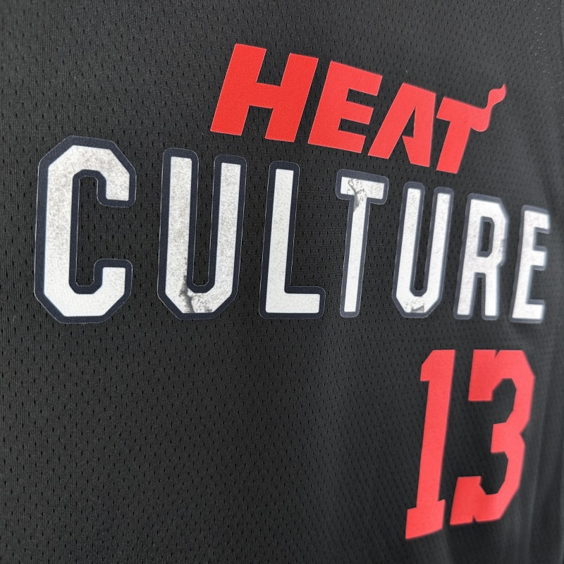 【 NBA 】Miami Heat season 2024 ADEBAYO Team Jersey NO.13  – City Edition