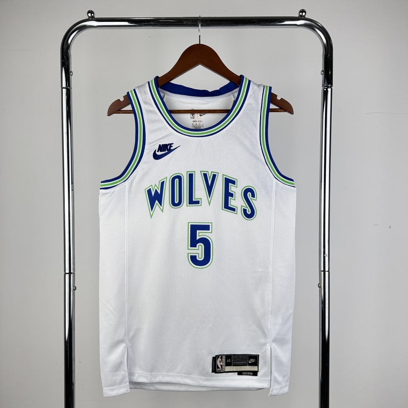 【 NBA 】Minnesota Timberwolves season 2024 EDWARDS Team Jersey NO.5 – City Edition
